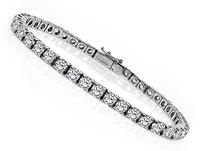 Estate 11.00ct Diamond Gold Line Bracelet