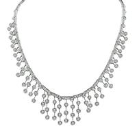 Estate 3.62ct Diamond Gold Necklace