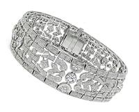 Estate 8.00ct Diamond Gold Bracelet