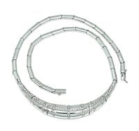Estate 1.00ct Diamond Gold Necklace