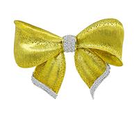 Estate 2.00ct Diamond Gold Bow Pin