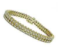 Estate 6.00ct Diamond Gold Bracelet