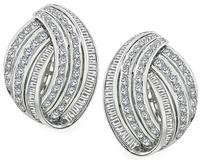 Estate 4.50ct Diamond Gold Earrings