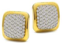 Estate 6.00ct Diamond Gold Earrings