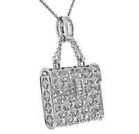 Estate 0.79ct Diamond Purse Pendant