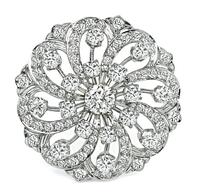 Estate 6.50ct Diamond Pin / Pendant