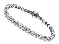 Estate 4.50ct Diamond Gold Tennis Bracelet