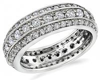 Estate 1.50ct Diamond Eternity Wedding Band