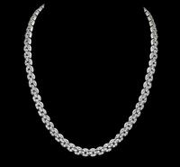 Estate 11.50ct Diamond White Gold Necklace