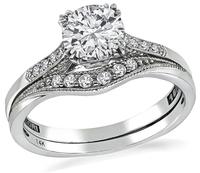 Tacori GIA Cert 0.79ct Diamond Engagement Ring