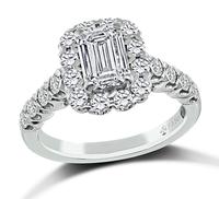 Estate Fana GIA Certified 0.90ct Diamond Engagement Ring