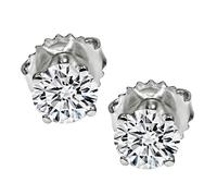 GIA Certified 0.52ct and 0.49ct Diamond Stud Earrings