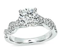 Estate GIA Certified 1.05ct Diamond Engagement Ring