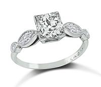 Estate GIA Certified 1.21ct Diamond Engagement Ring