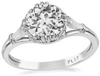 Estate GIA Certified 1.22ct Diamond Engagement Ring