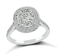 Estate GIA Certified 1.51ct Diamond Engagement Ring