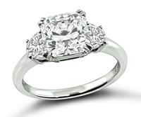 Estate GIA Certified 2.01ct Diamond Engagement Ring