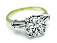 Estate GIA Certified 2.01ct Diamond Engagement Ring