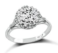 Estate GIA Certified 2.34ct Diamond Engagement Ring