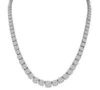 GIA Certified 18.81ct Diamond 12.06ct Diamond Tennis Necklace