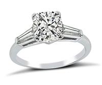 Estate GIA Certified 1.50ct Diamond Engagement Ring