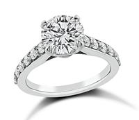 Estate GIA Certified 2.00ct Diamond Engagement Ring