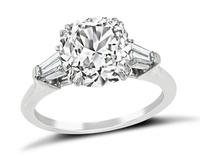 Estate GIA Certified 2.18ct Diamond Engagement Ring
