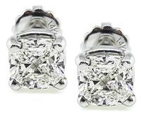 Estate GIA Certified 2.00cttw Diamond Stud Earrings