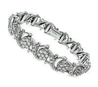 Estate Jabel 5.00ct Diamond Gold Bracelet