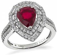 Estate 1.53ct Ruby 0.48ct Diamond Ring