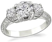 Estate 0.84ct Diamond Tacori Engagement Ring