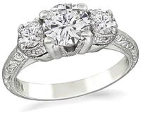 Estate 0.84ct Diamond Tacori Engagement Ring