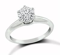 Tiffany 0.73ct Diamond Ring and Wedding Band Set