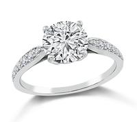 Estate Tiffany & Co 1.36ct Diamond Engagement Ring