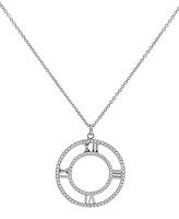 Estate Tiffany & Co 0.50ct Diamond Atlas Pendant Necklace