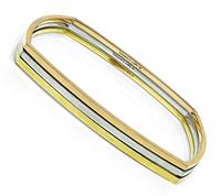 Estate Tiffany & Co Frank Gehry Suite of 3 Pink Yellow and White Gold Bangle