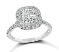 Tiffany & Co GIA Certified 1.00ct Diamond Engagement Ring