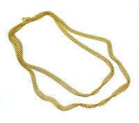 Estate Tiffany & Co Elsa Peretti Gold Mesh Necklace