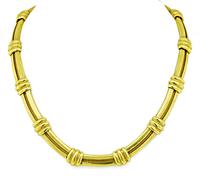 Estate Tiffany & Co Yellow Gold Necklace