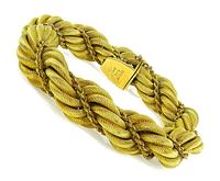 1960s Tiffany & Co Gold Rope Bracelet