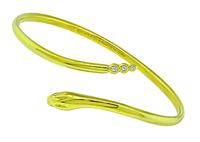 Estate Tiffany & Co Elsa Peretti Gold Snake Bangle