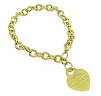 Estate Gold Return to Tiffany Heart Tag Bracelet