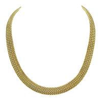 Estate Tiffany & Co Gold Weave Necklace