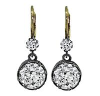 Vintage 3.52ct Diamond Earrings