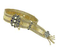 Victorian Enamel Pearl Gold Bracelet