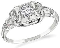 Vintage 0.20ct Diamond Engagement Ring