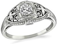 Edwardian 0.20ct Diamond Engagement Ring