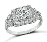 Art Deco 1.00ct Diamond Engagement Ring