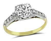 Vintage 1.11ct Diamond Engagement Ring