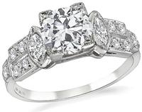 Vintage 1.17ct Diamond Engagement Ring